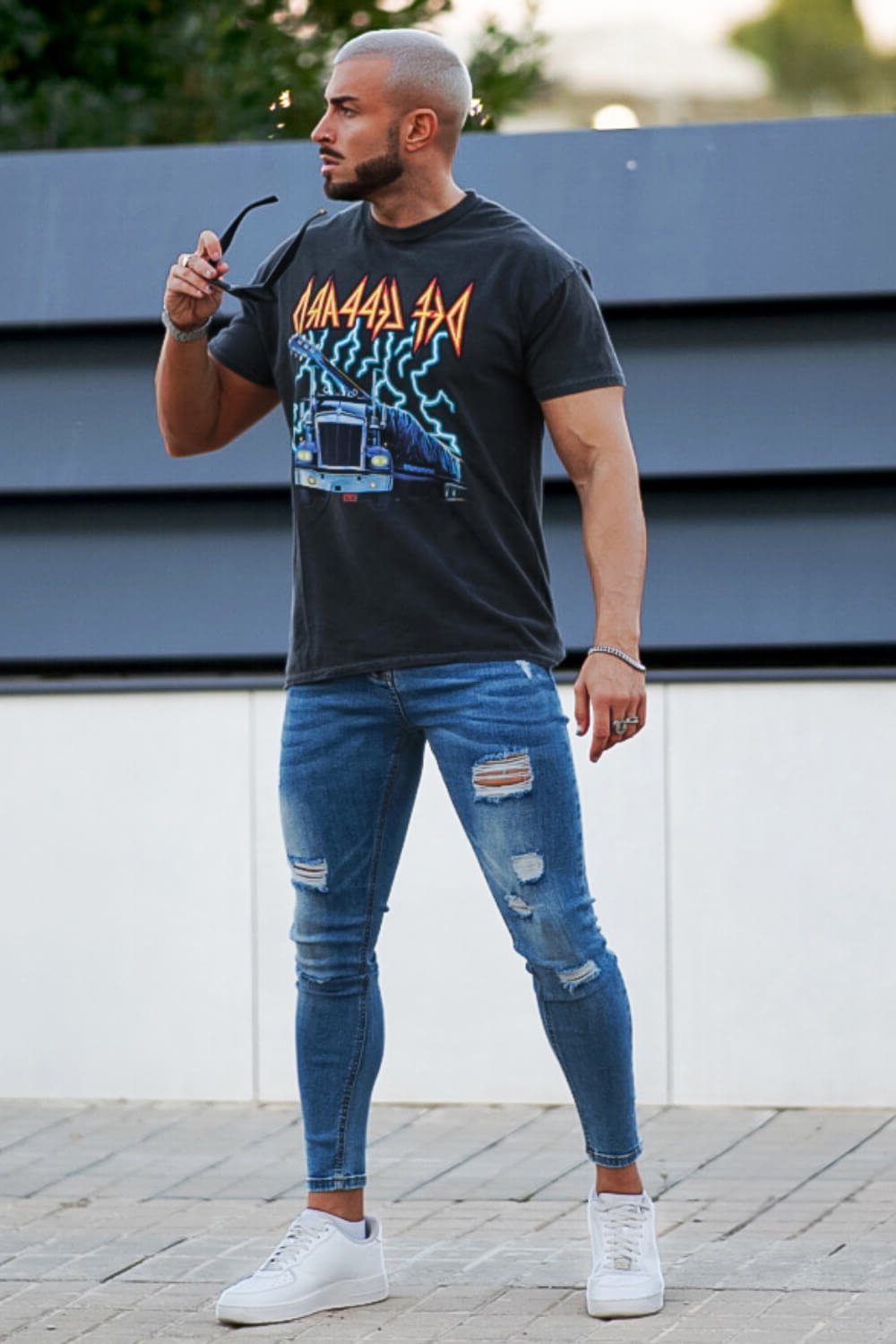 Men Blue Skinny Jean - Ripped