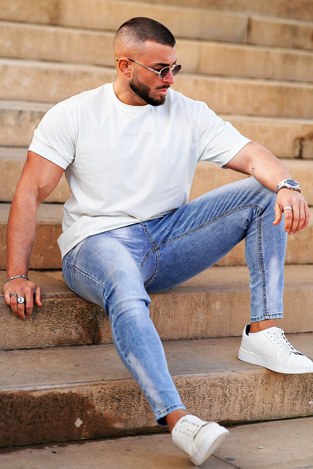 Men's Stretch Skinny Jean - Light Blue