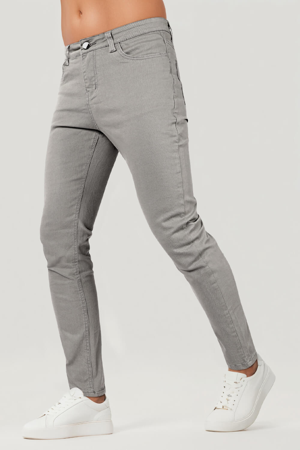 Men's Light Gray Skinny Jean