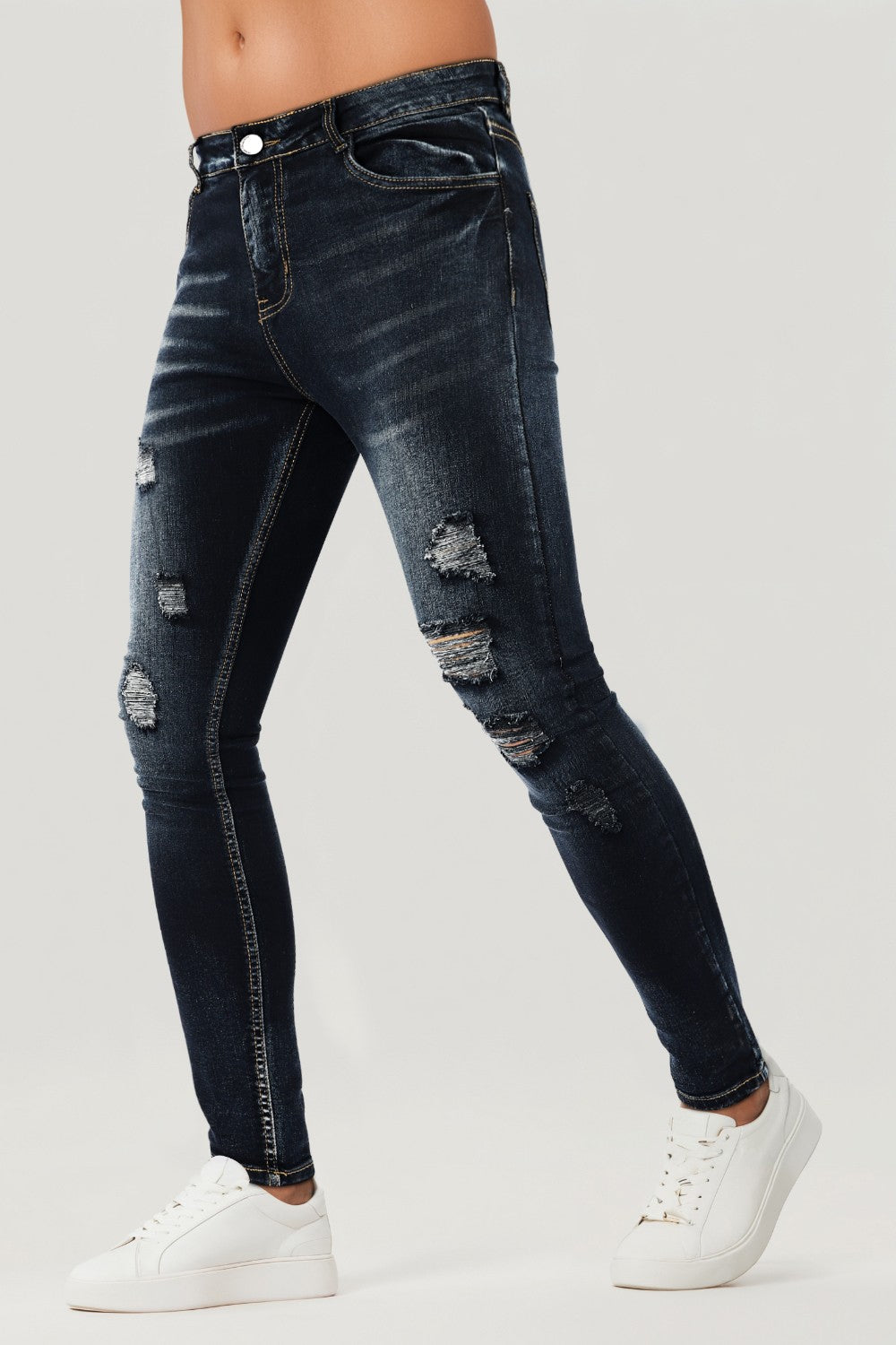 Men's Vintage Skinny Jean - Dark Blue