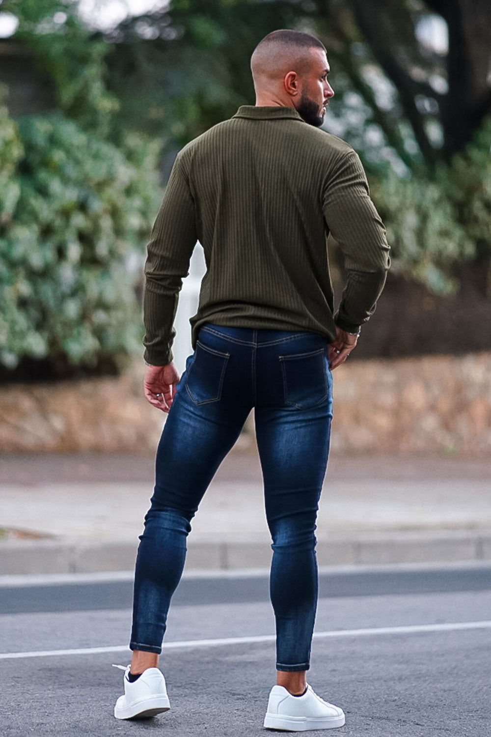 Men's Vintage Skinny Jean - Dark Blue