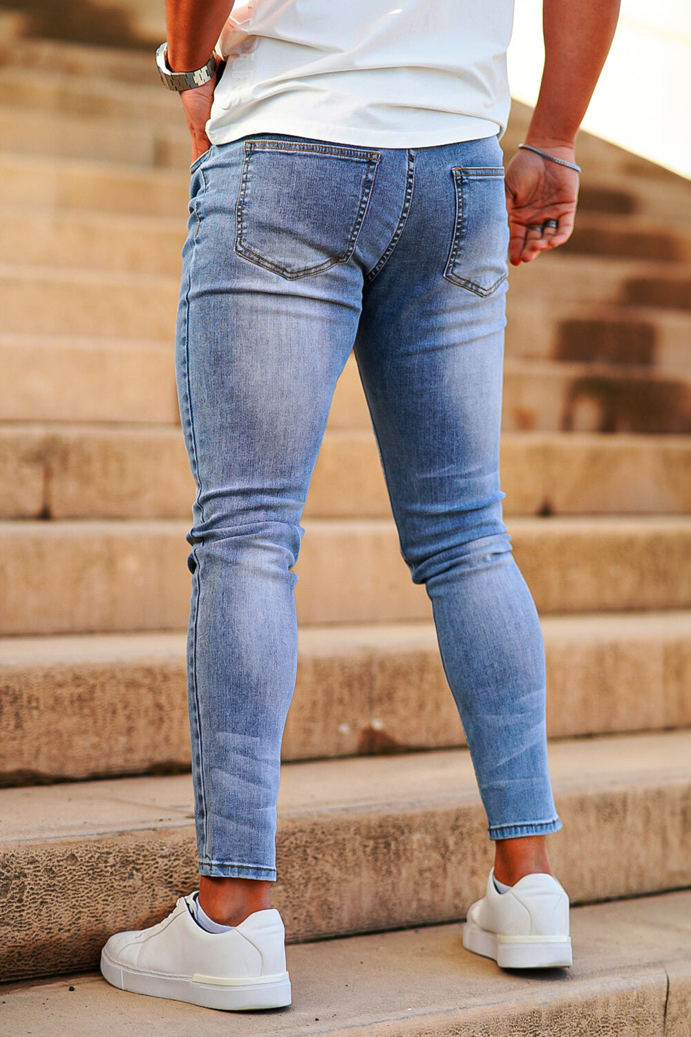 Men's Stretch Skinny Jean - Light Blue