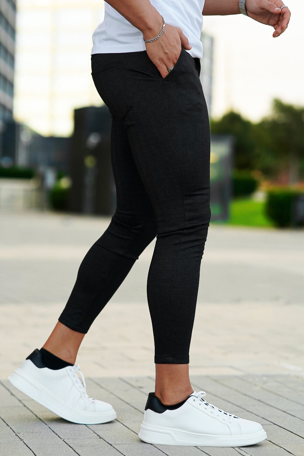Fashion Skinny Jean For Men - Black