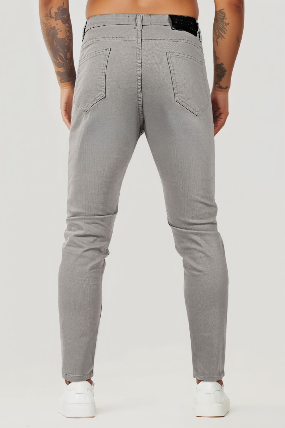 Men's Light Gray Skinny Jean