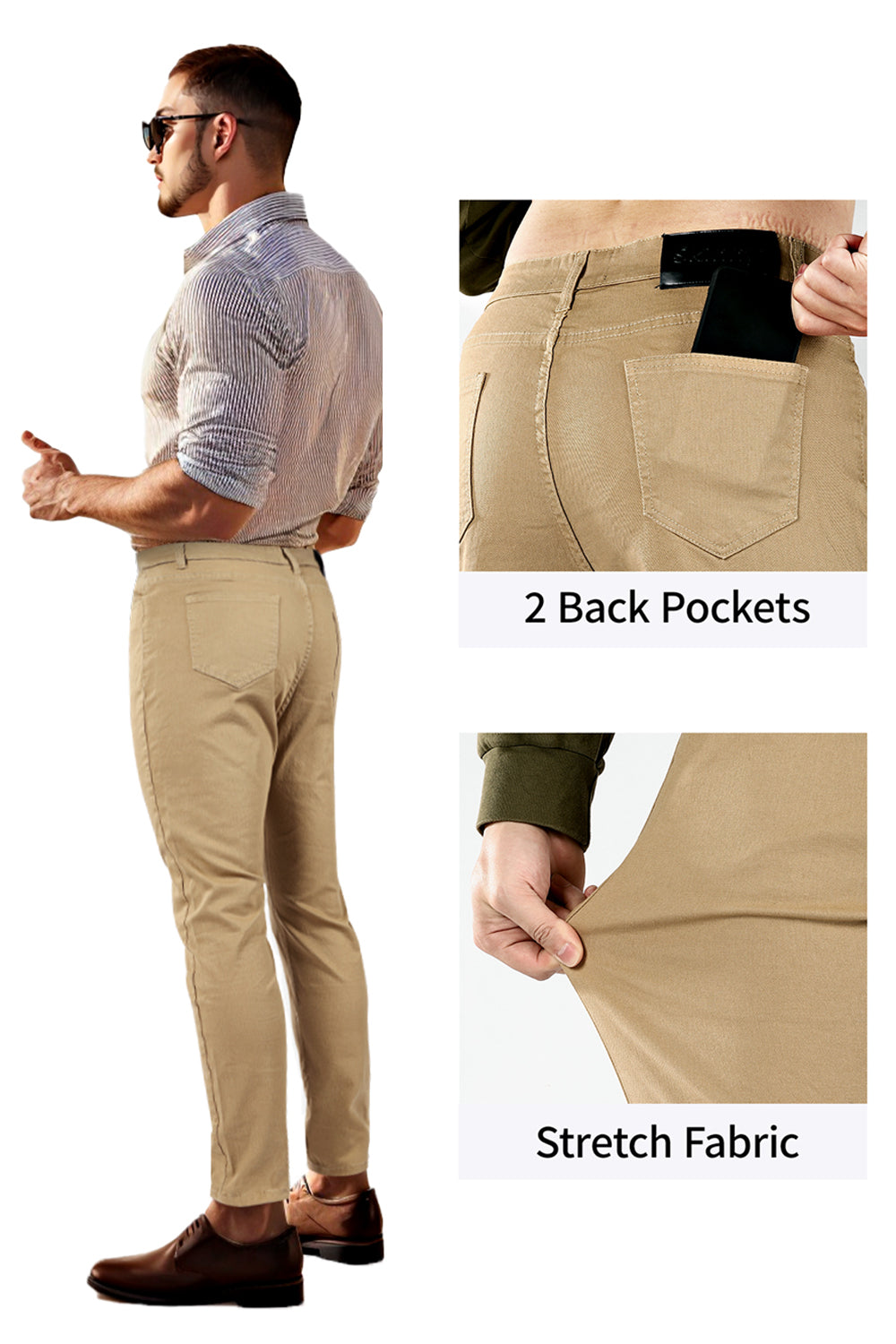 Men's Stretch Skinny Jean - Brown