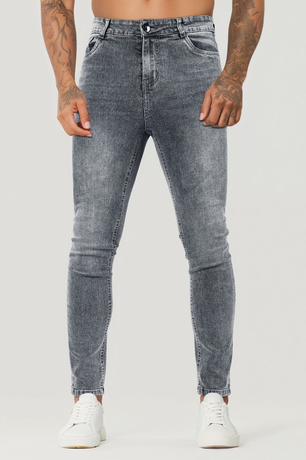 Men Stretch Skinny Jean - Light Blue