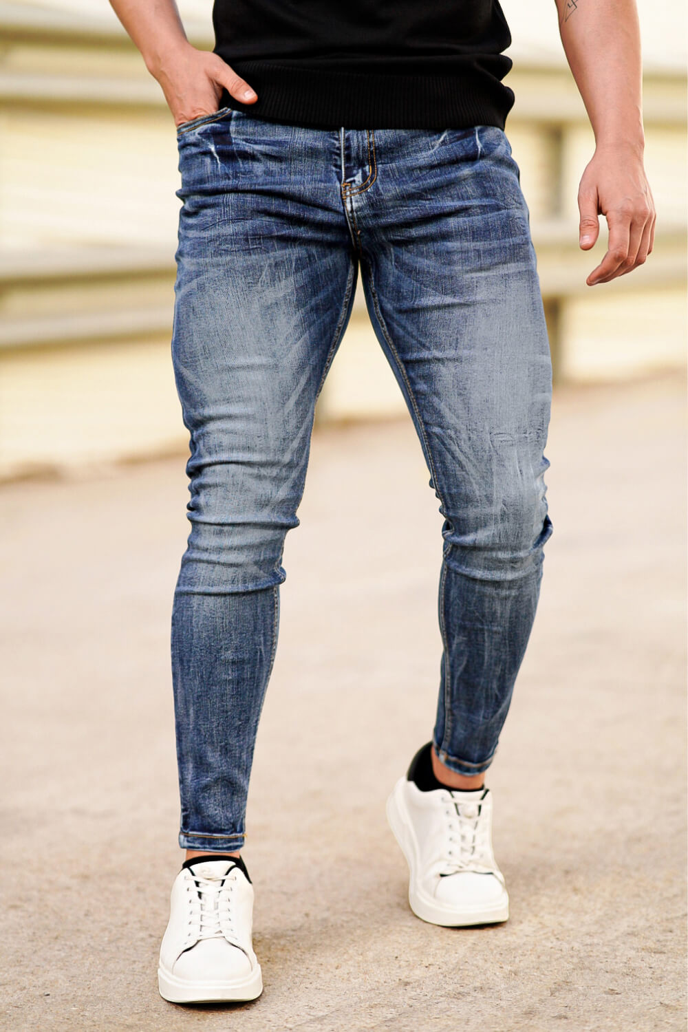 Men's Stretch Skinny Jean - Dark Blue