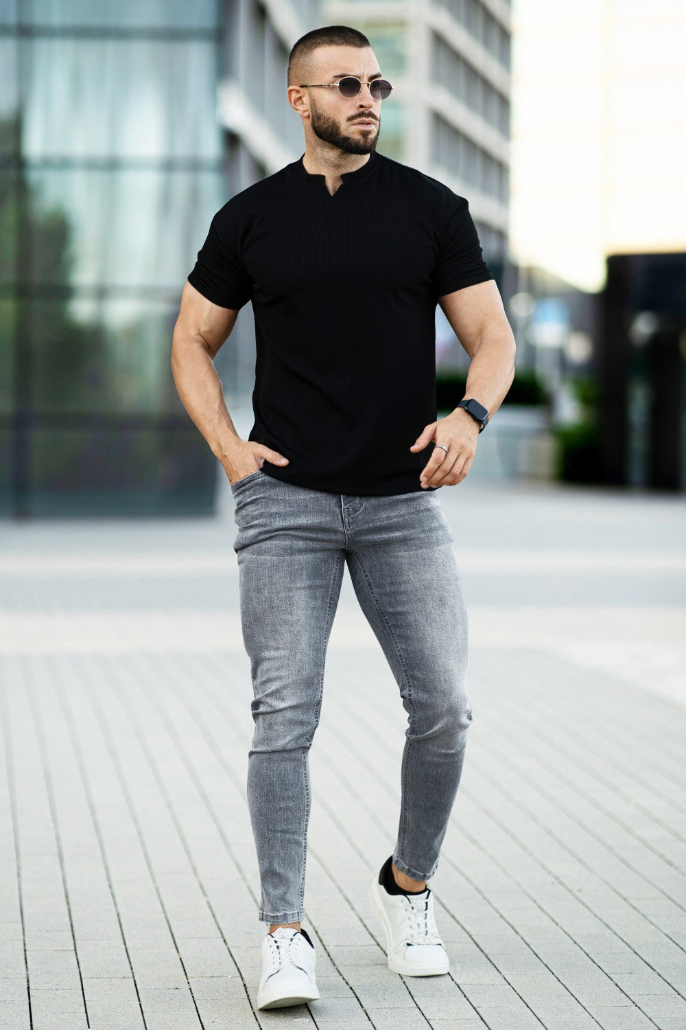 Men Stretch Skinny Jean - Light Blue