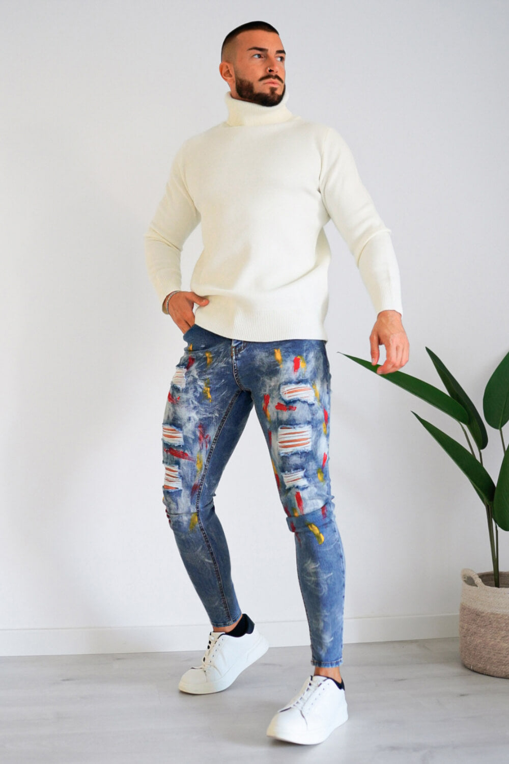 Men's Graffiti Jean - Ripped