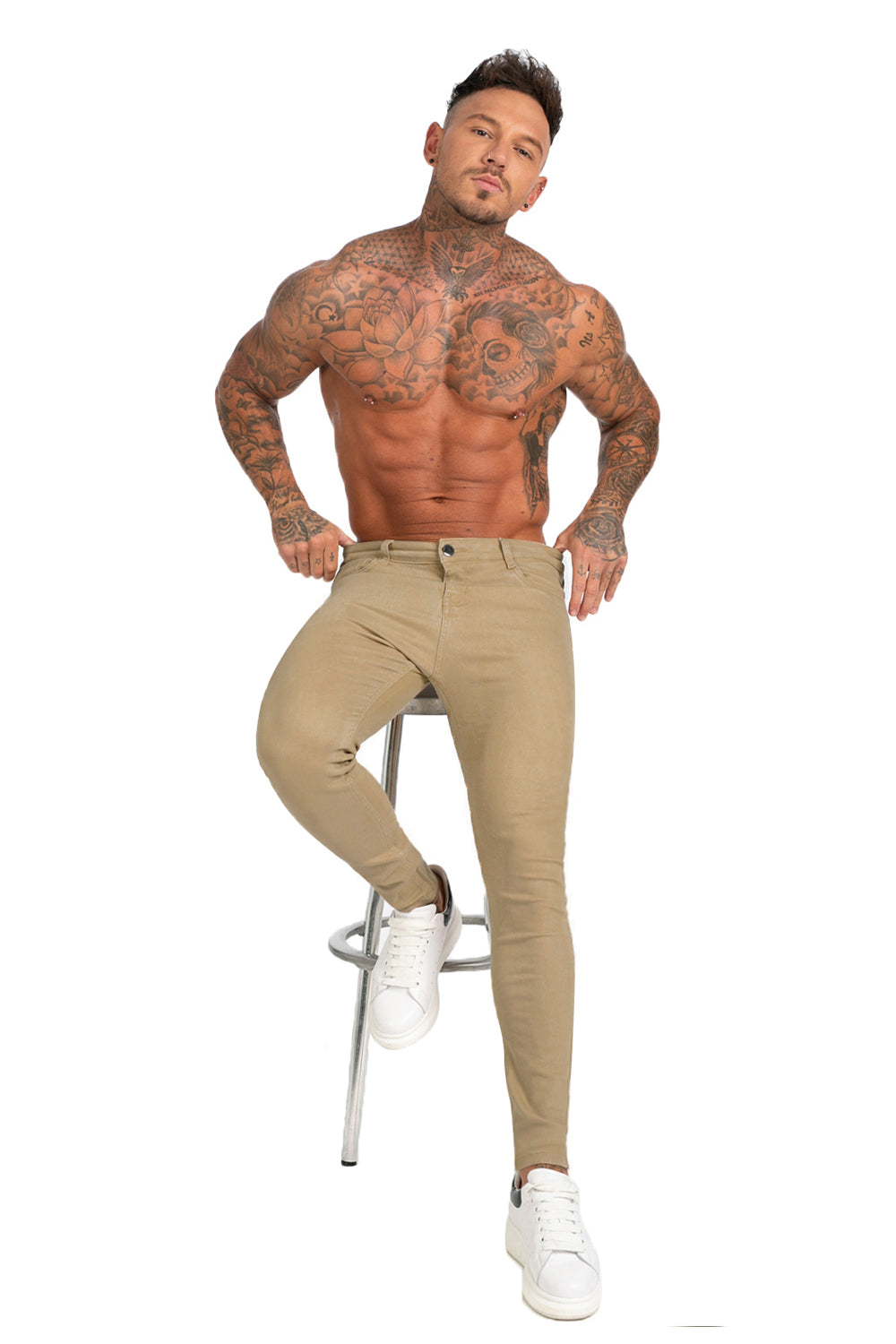 Men's Stretch Skinny Jean - Brown