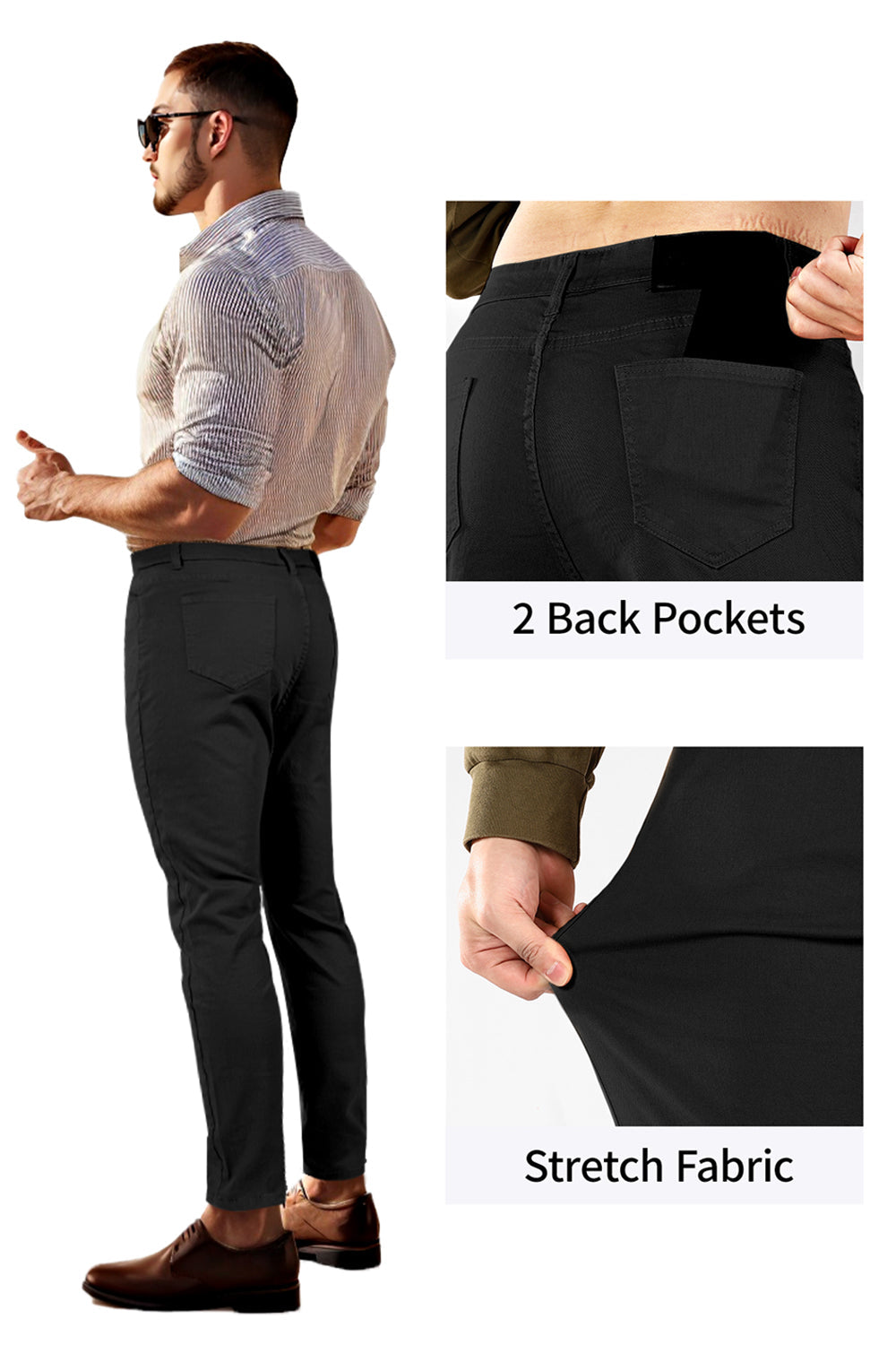 Men's Stretch Skinny Jean - Black
