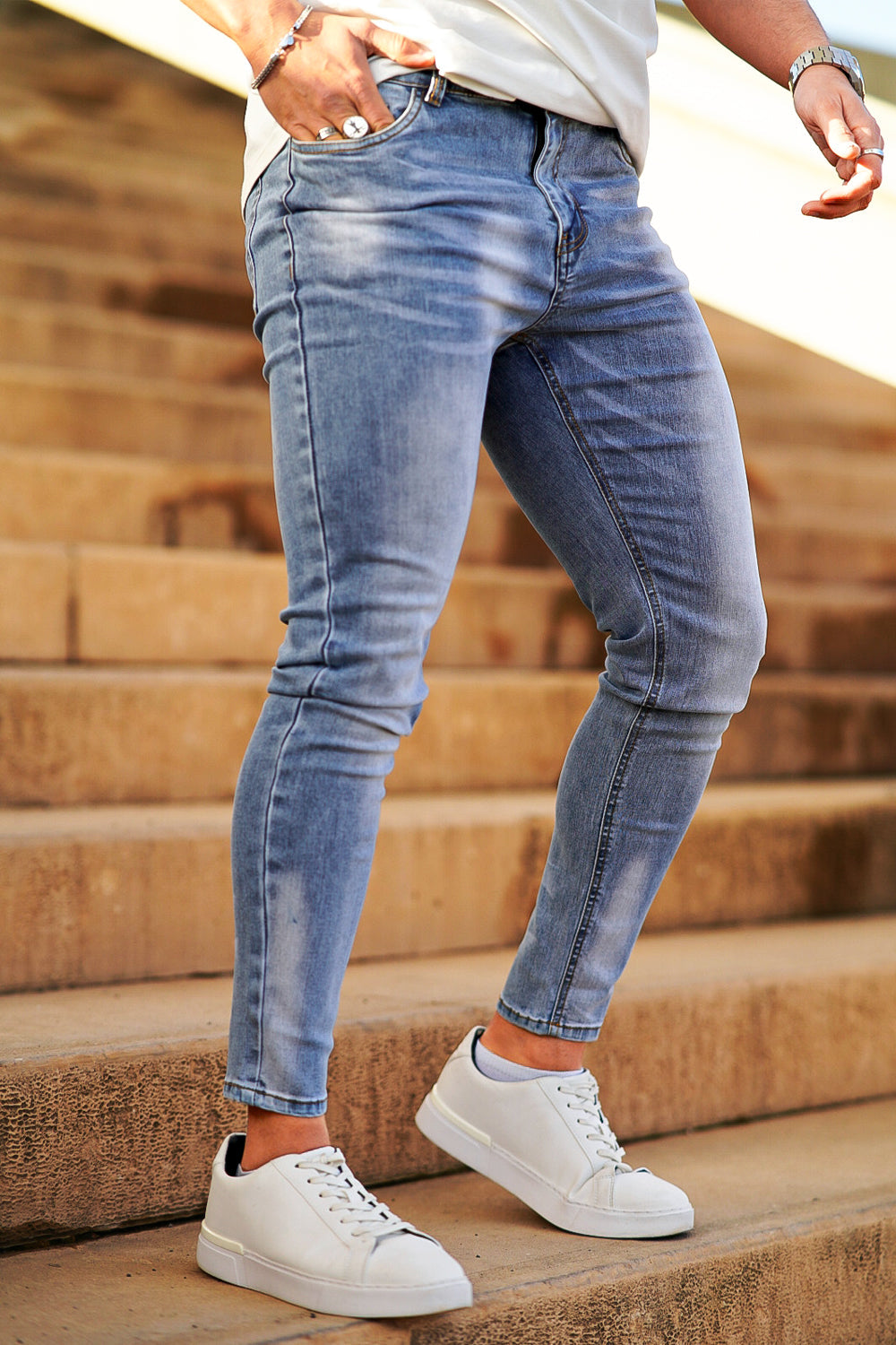 Men's Stretch Skinny Jean - Light Blue