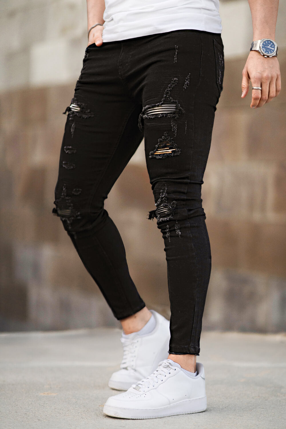 Men's Best Black Skinny Jean - Ripped