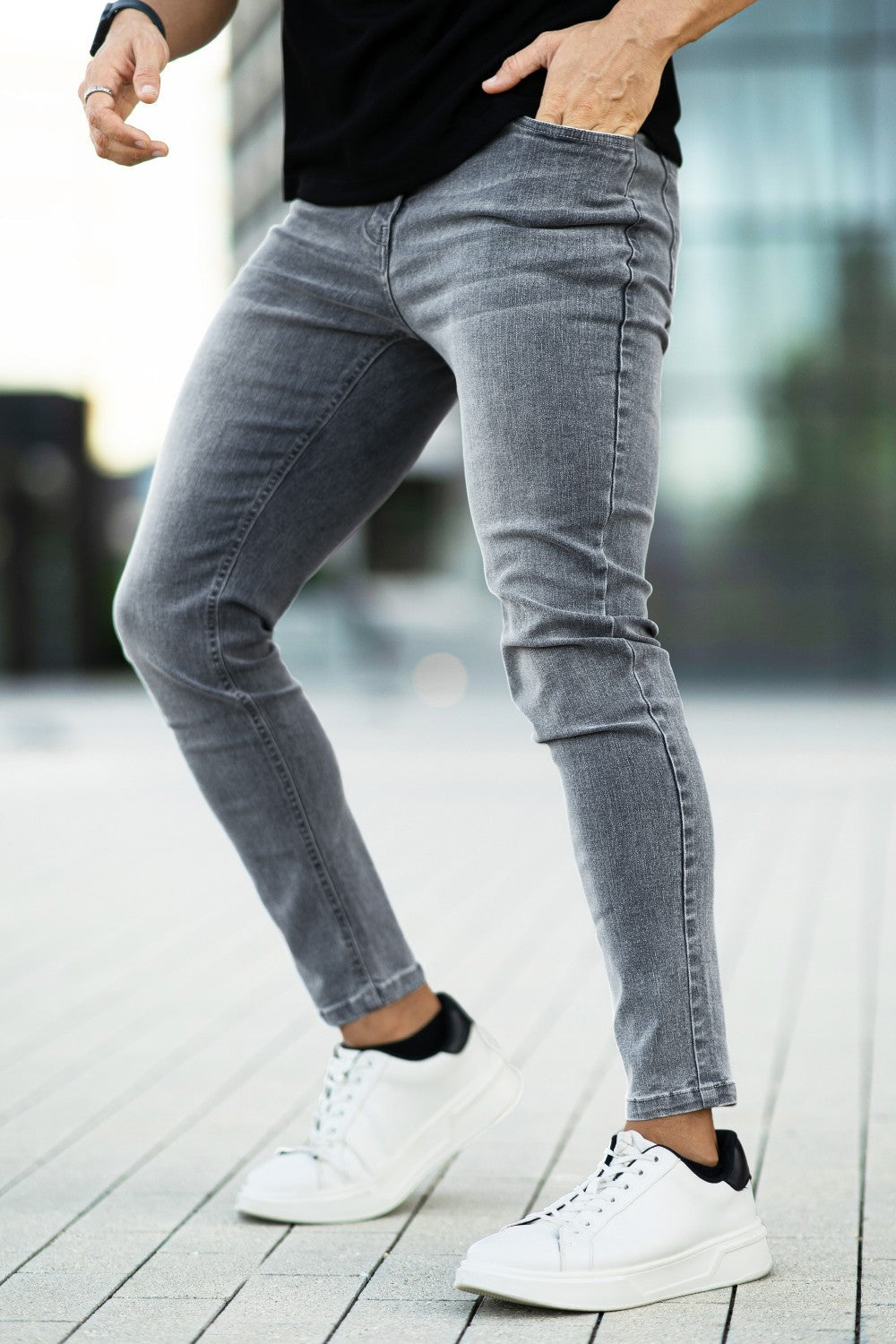 Men Stretch Skinny Jean - Light Blue