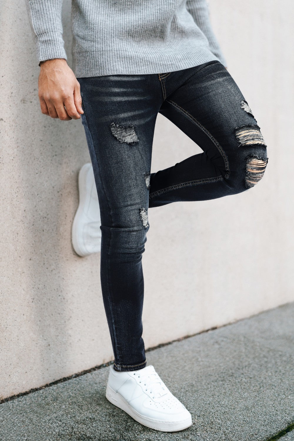 Men's Vintage Skinny Jean - Dark Blue