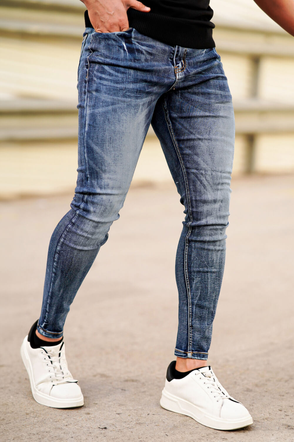 Men's Stretch Skinny Jean - Dark Blue