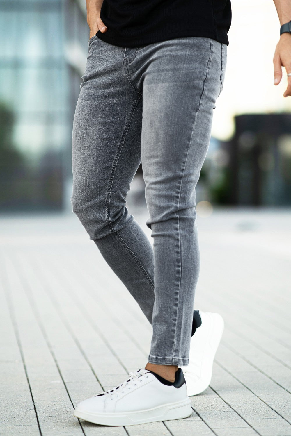 Men Stretch Skinny Jean - Light Blue