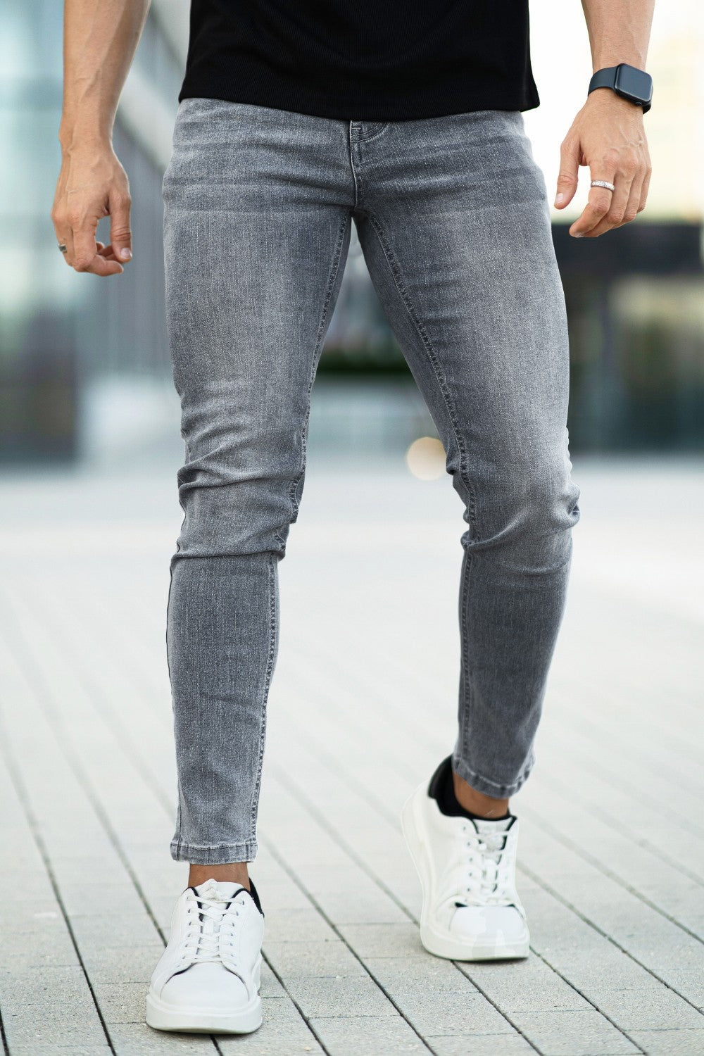 Men Stretch Skinny Jean - Light Blue