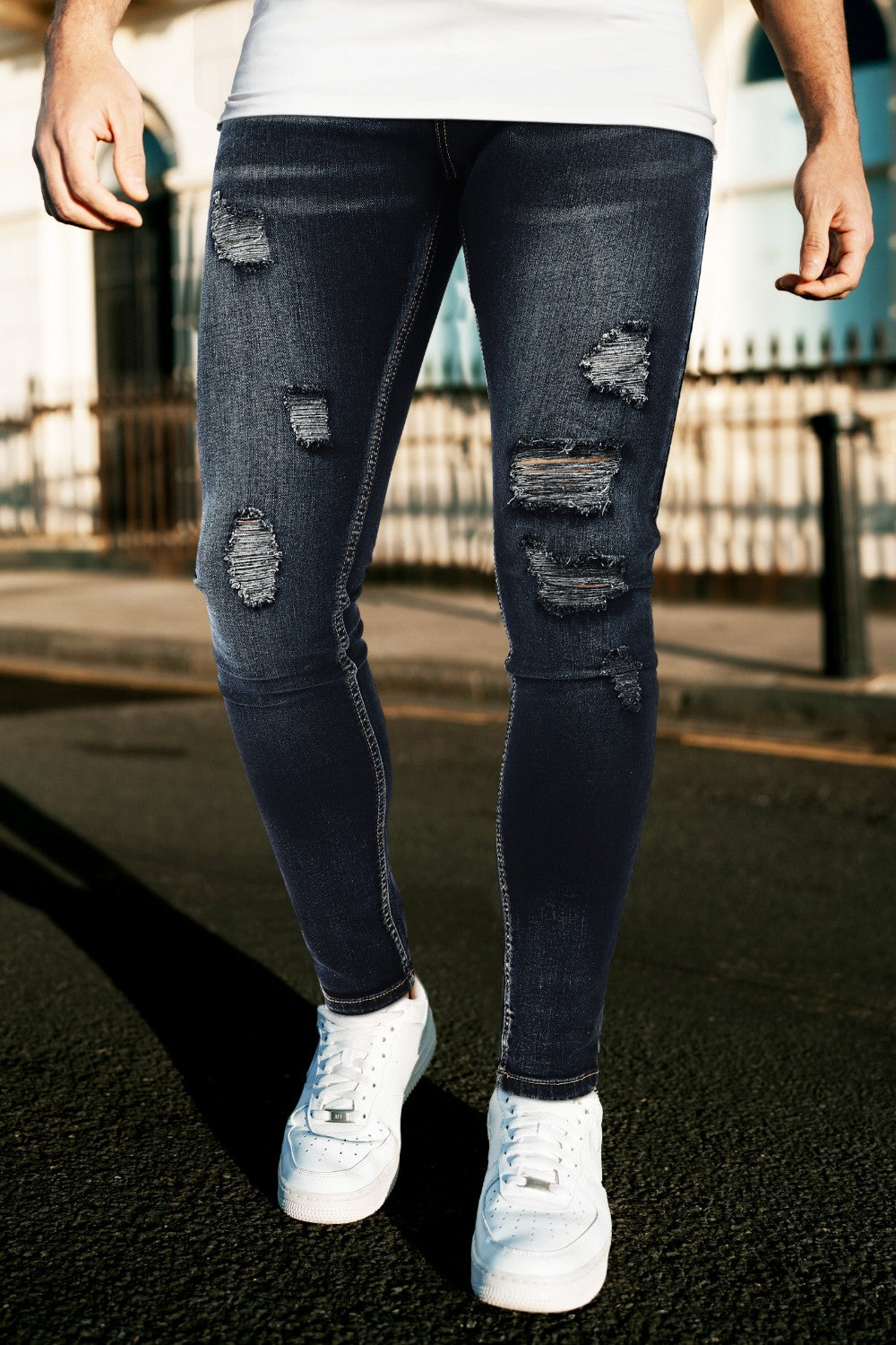 Men's Vintage Skinny Jean - Dark Blue