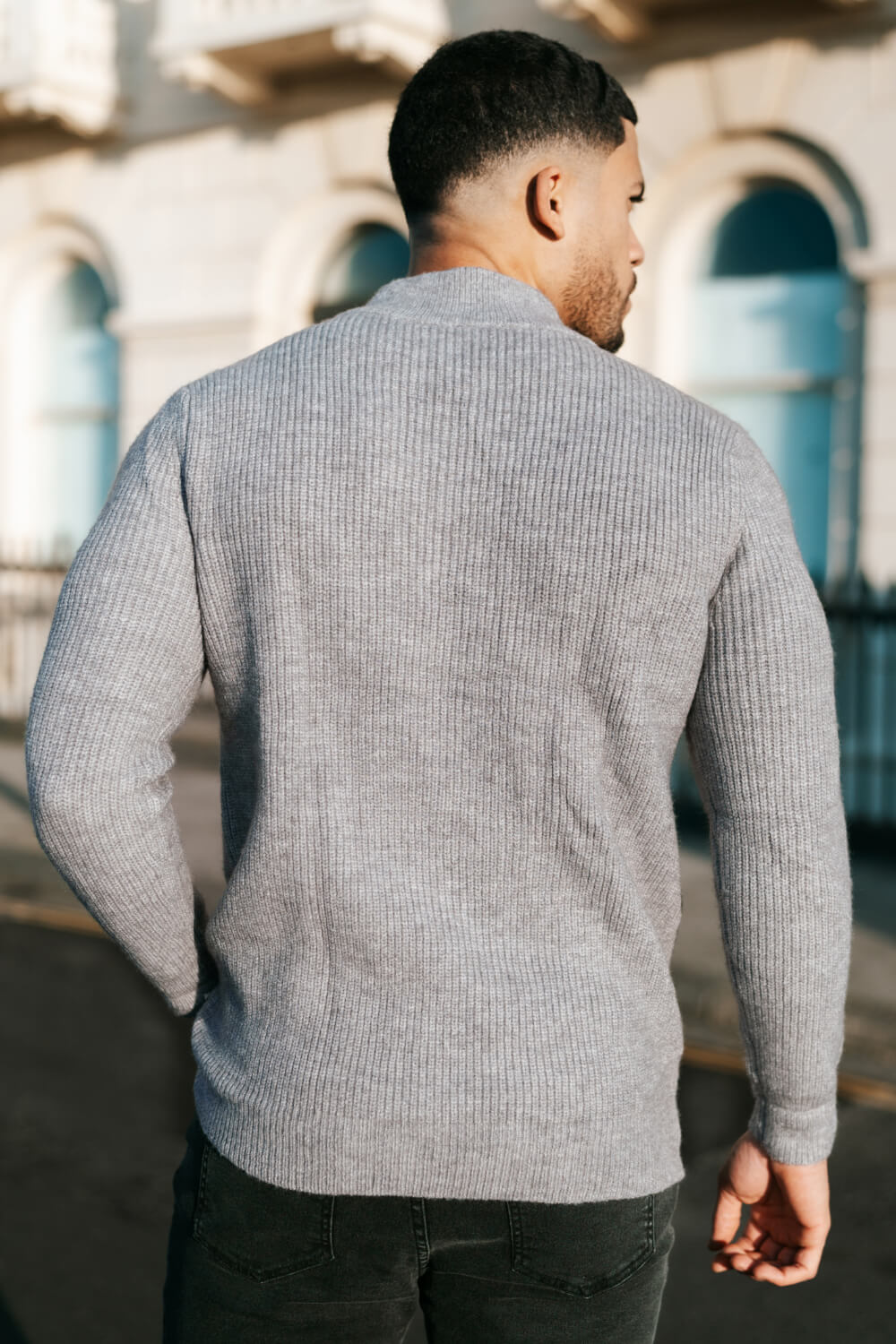 Men's Casual Sweater - Half Turtleneck