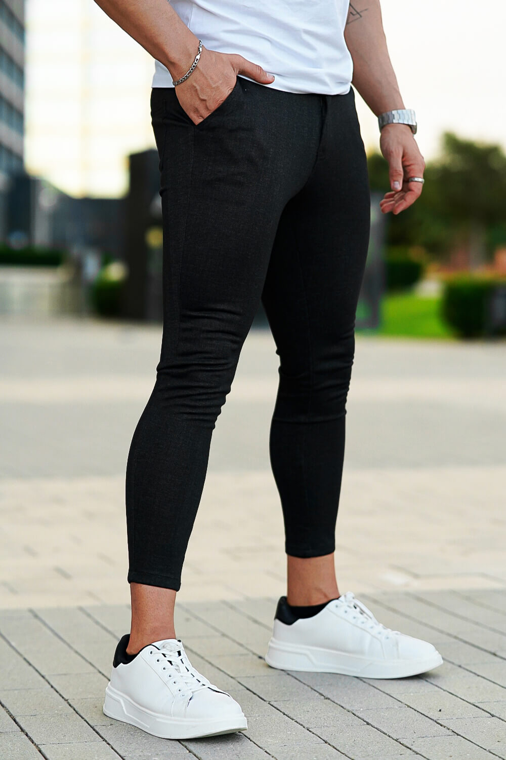 Fashion Skinny Jean For Men - Black