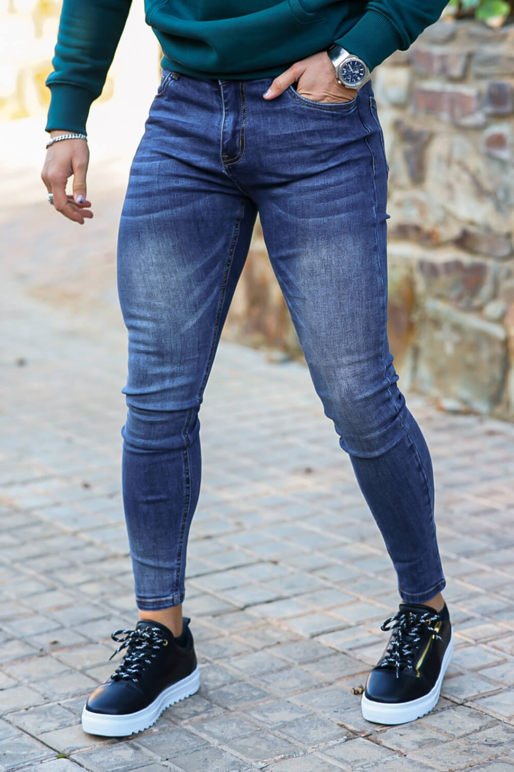 Men's Super Skinny Blue Jean