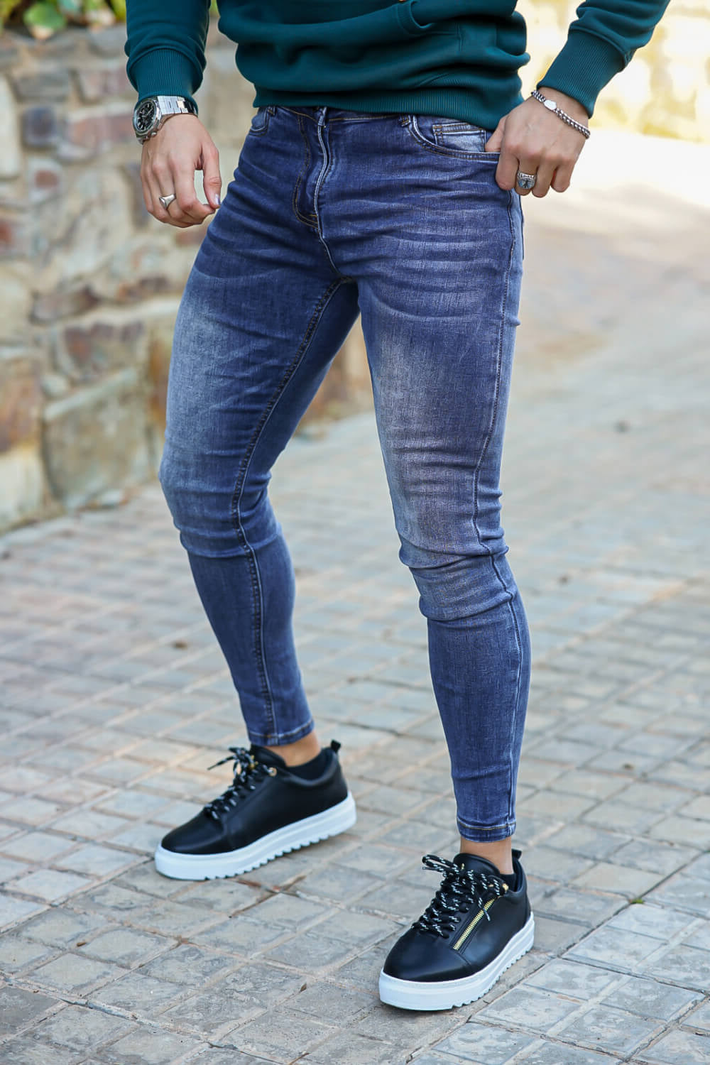 Men's Super Skinny Blue Jean